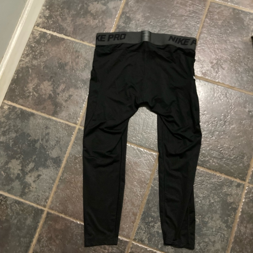 Nike Pro Athletic Compression Training Pants Size… - image 4